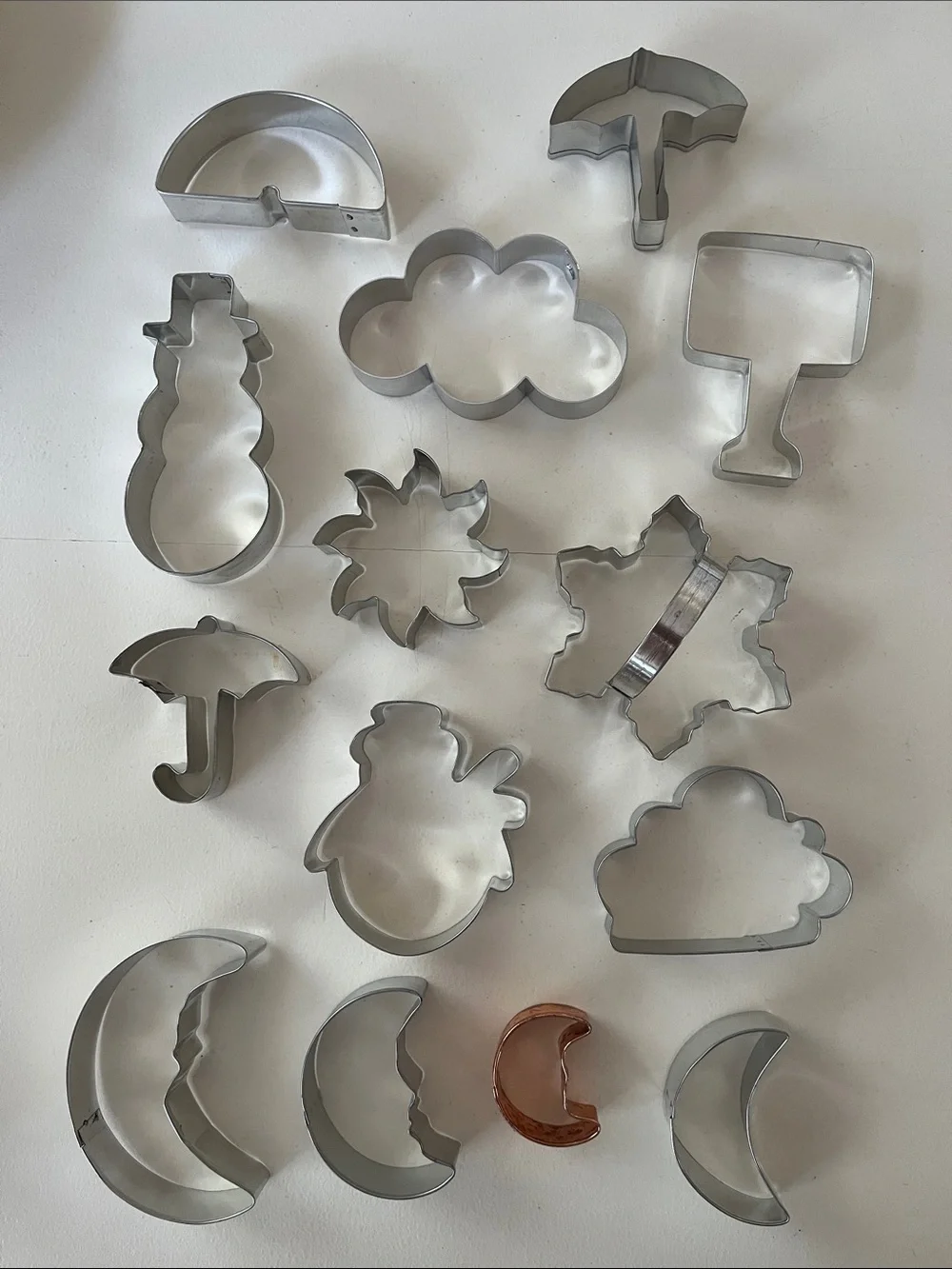 Weather-Themed Cookie Cutter, Set of 14